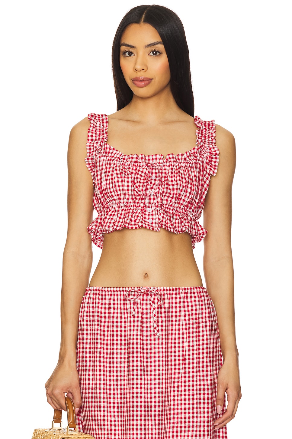 Ruffle Button Up Top