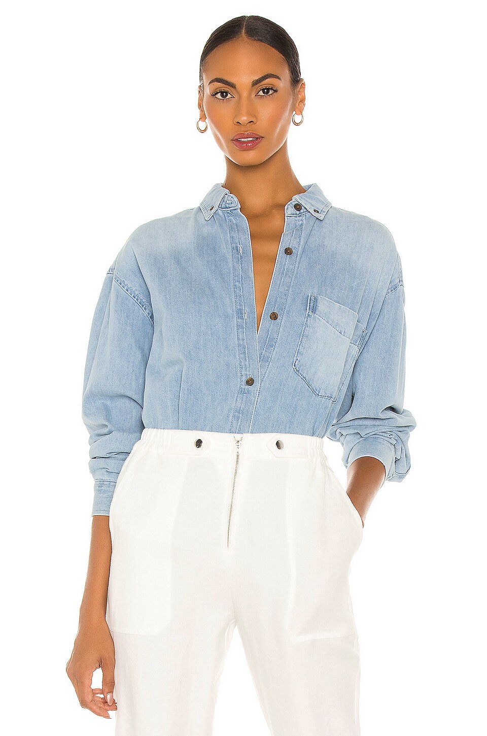 WeWoreWhat Boyfriend Shirt in Claude 