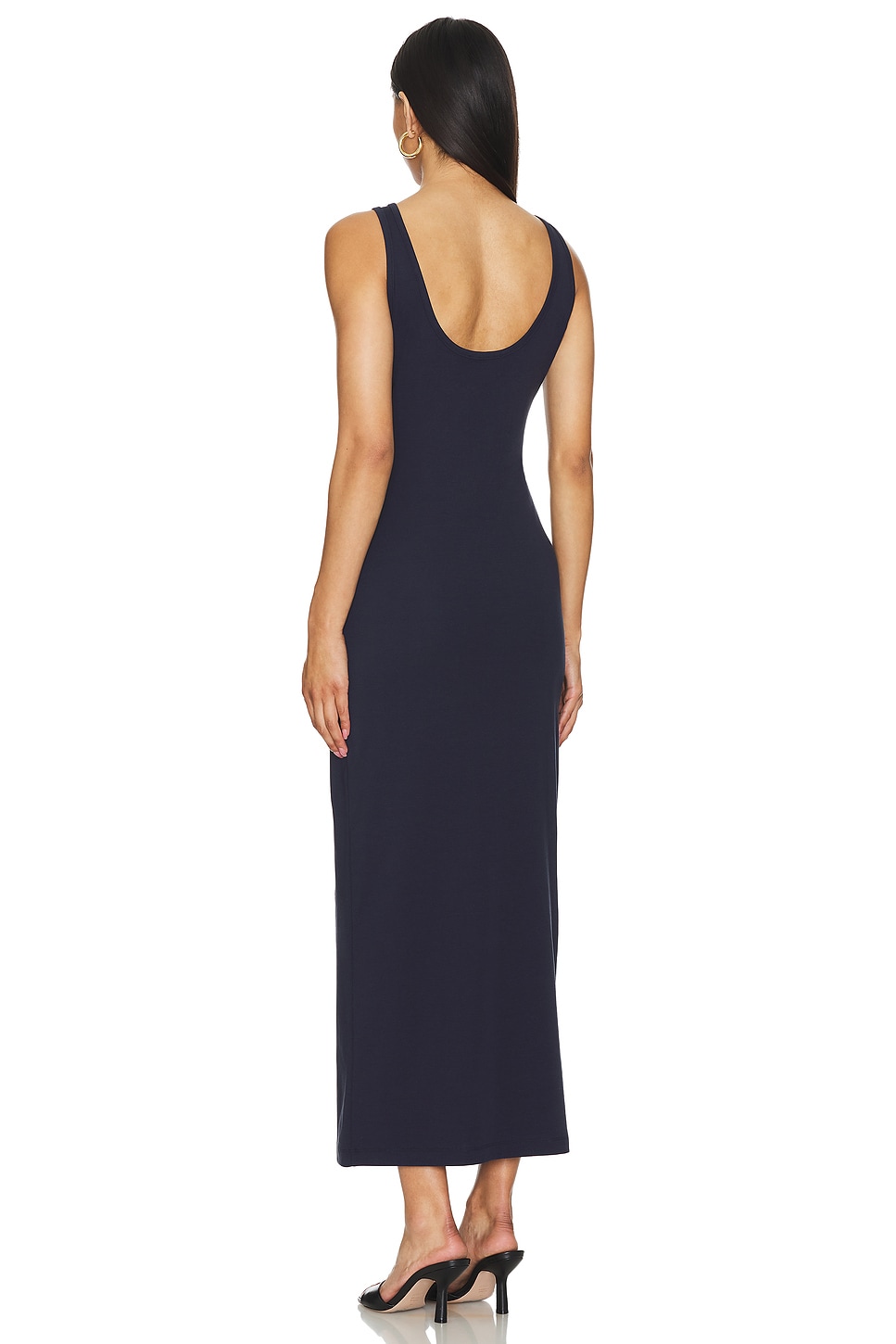 Wynn Hamlyn Rib Strap Maxi Dress