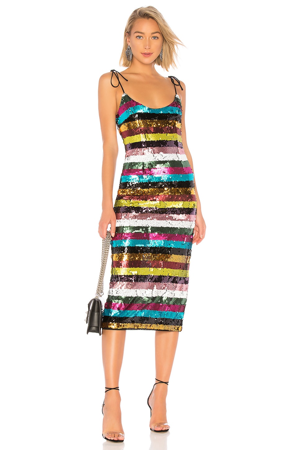 X by NBD Desdemonda Embellished Midi Dress in Multi Colors | REVOLVE