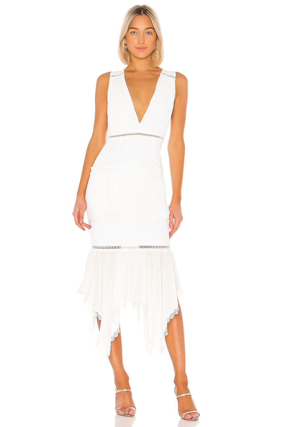 revolve white midi dress