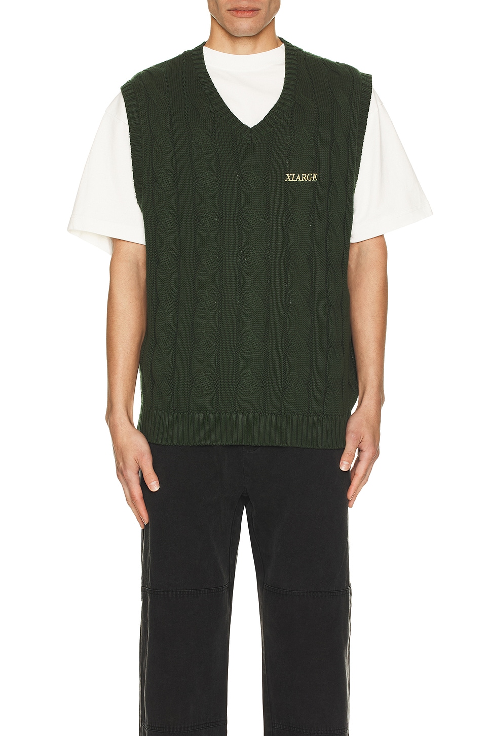 Cable Knit Vest - Thumbnail 4