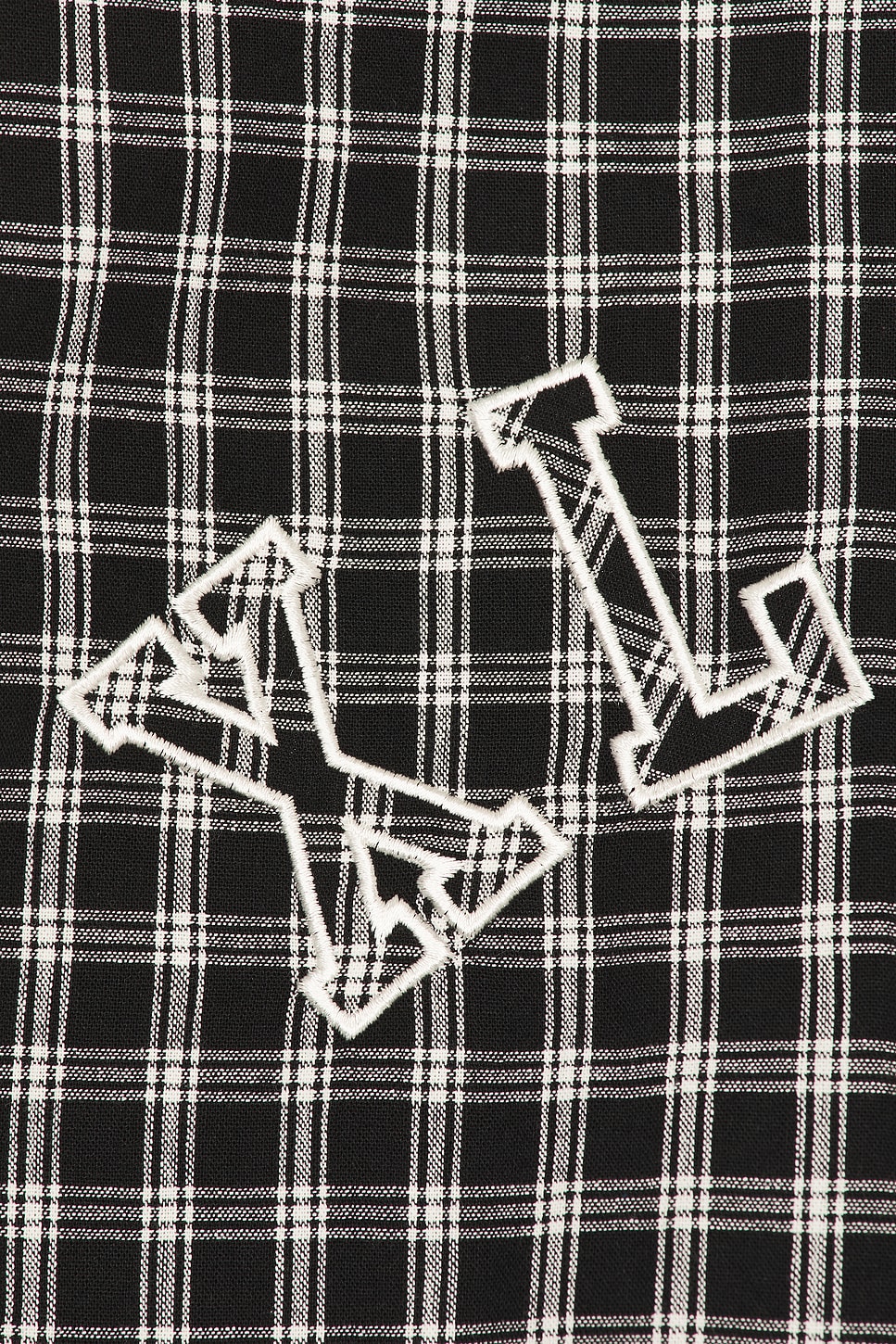 Patch Logo Plaid Shirt - Thumbnail 3