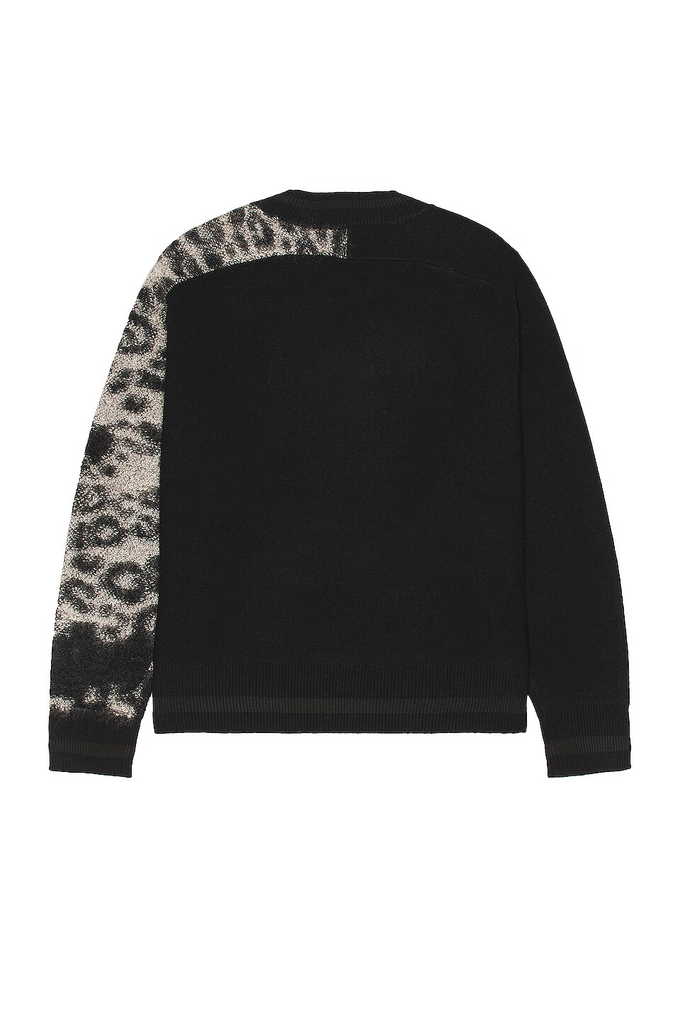 Y-3 Yohji Yamamoto U LPD Knit Crew in Black
