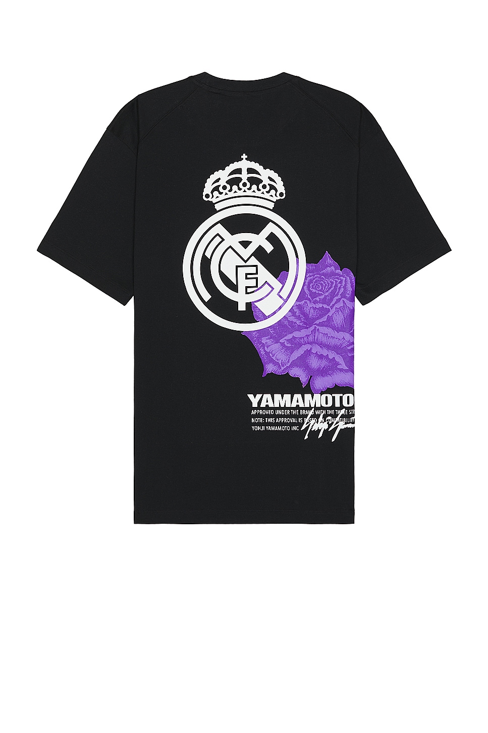 Y-3 Yohji Yamamoto x Real Madrid Merch Tee in Black | REVOLVE