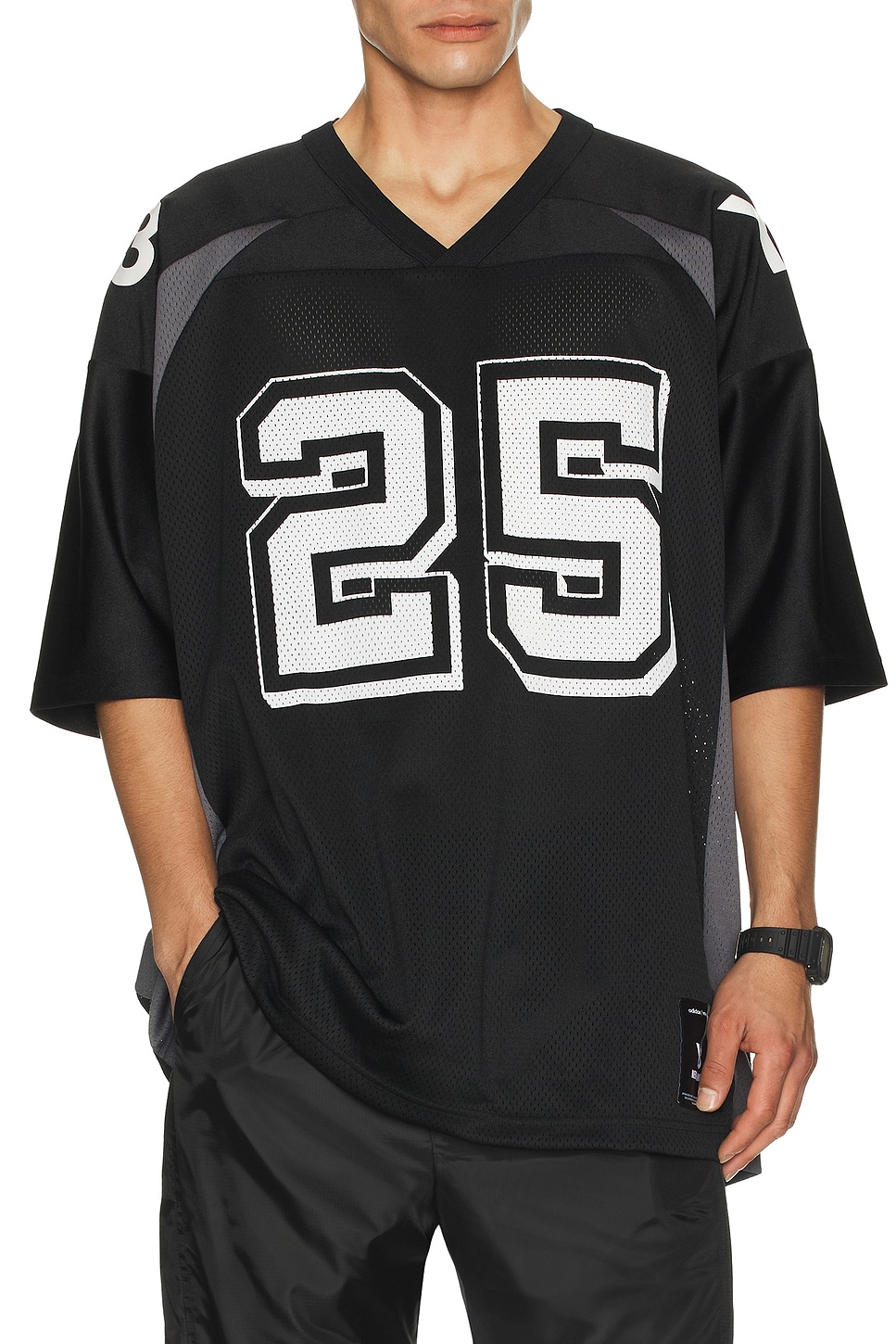 Y-3 NBHD FOOTBALL JERSEY 新品完売品Ｌサイズ Y-3 Yohji Yamamoto x NBHD Football Jersey in Black | REVOLVE