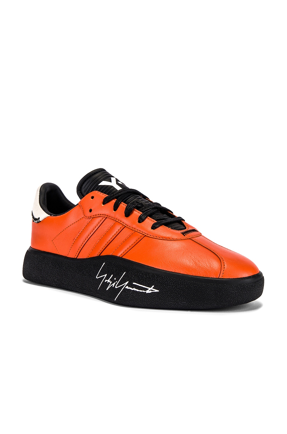 y3 orange sneakers