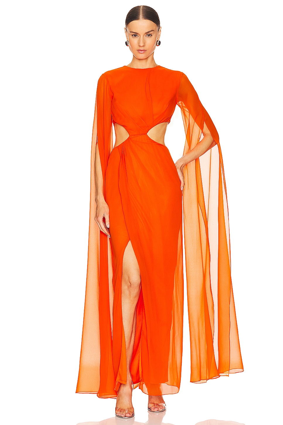 YAURA Reni Dress in Orange | REVOLVE