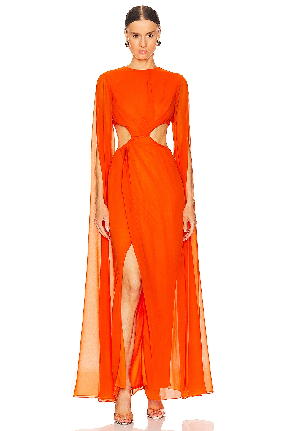 YAURA Reni Dress in Orange | REVOLVE