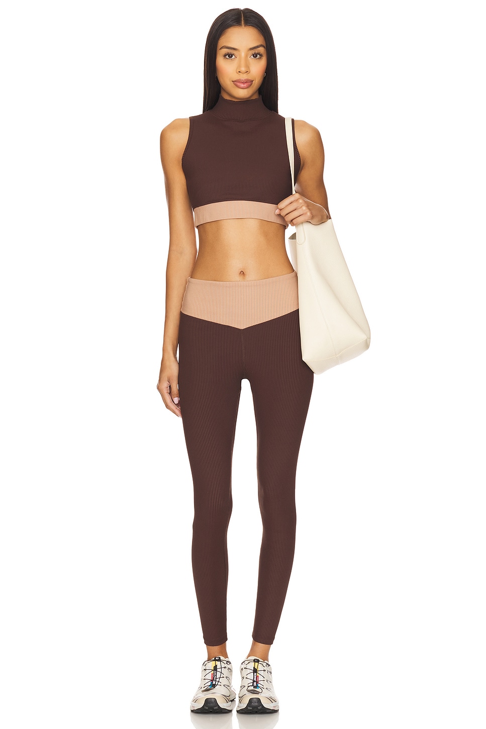 Ribbed Contrast Bodhi Sports Bra