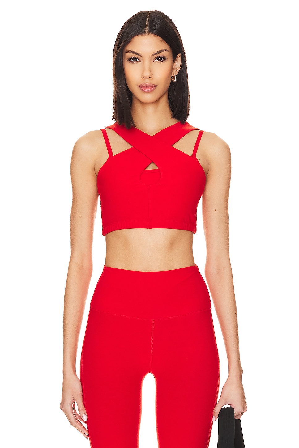 YEAR OF OURS Wrap Around Sports Bra in Red