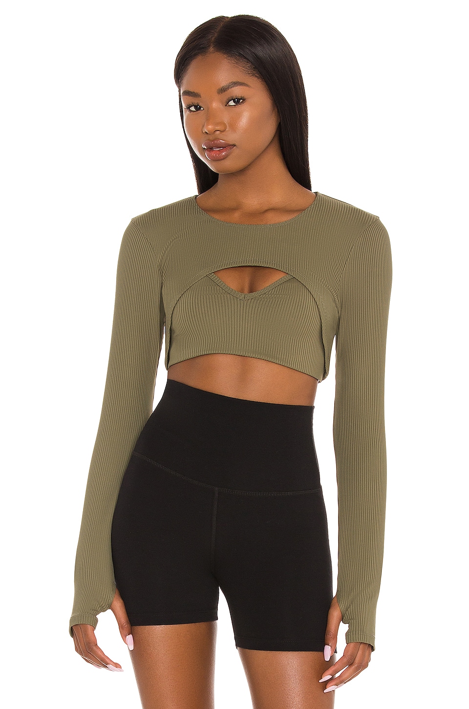 YEAR OF OURS Active Shrug Olive