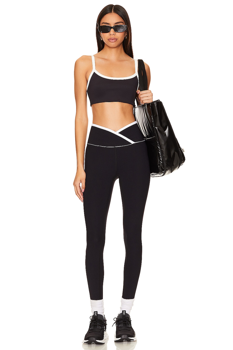 Year of Ours Ribbed Two Tone Veronica Legging thumbnail