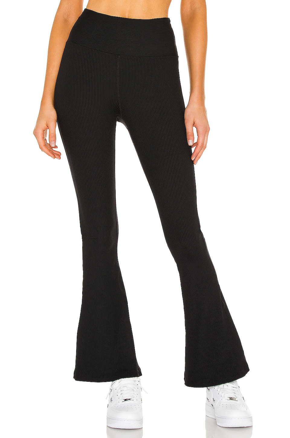 YEAR OF OURS Ribbed Flare Legging in Black REVOLVE