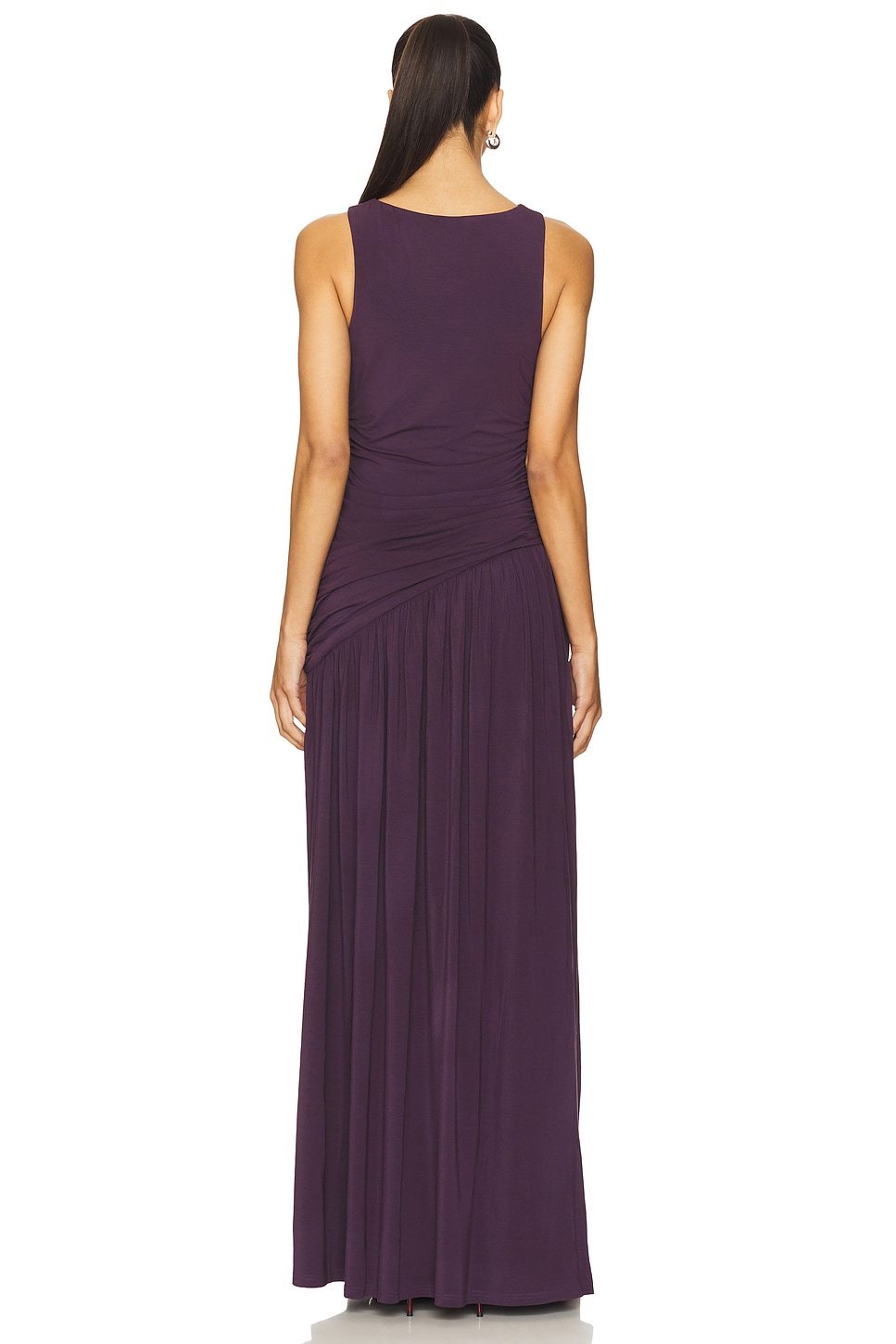 Yellow The Label Estelle Dress in Plum | REVOLVE