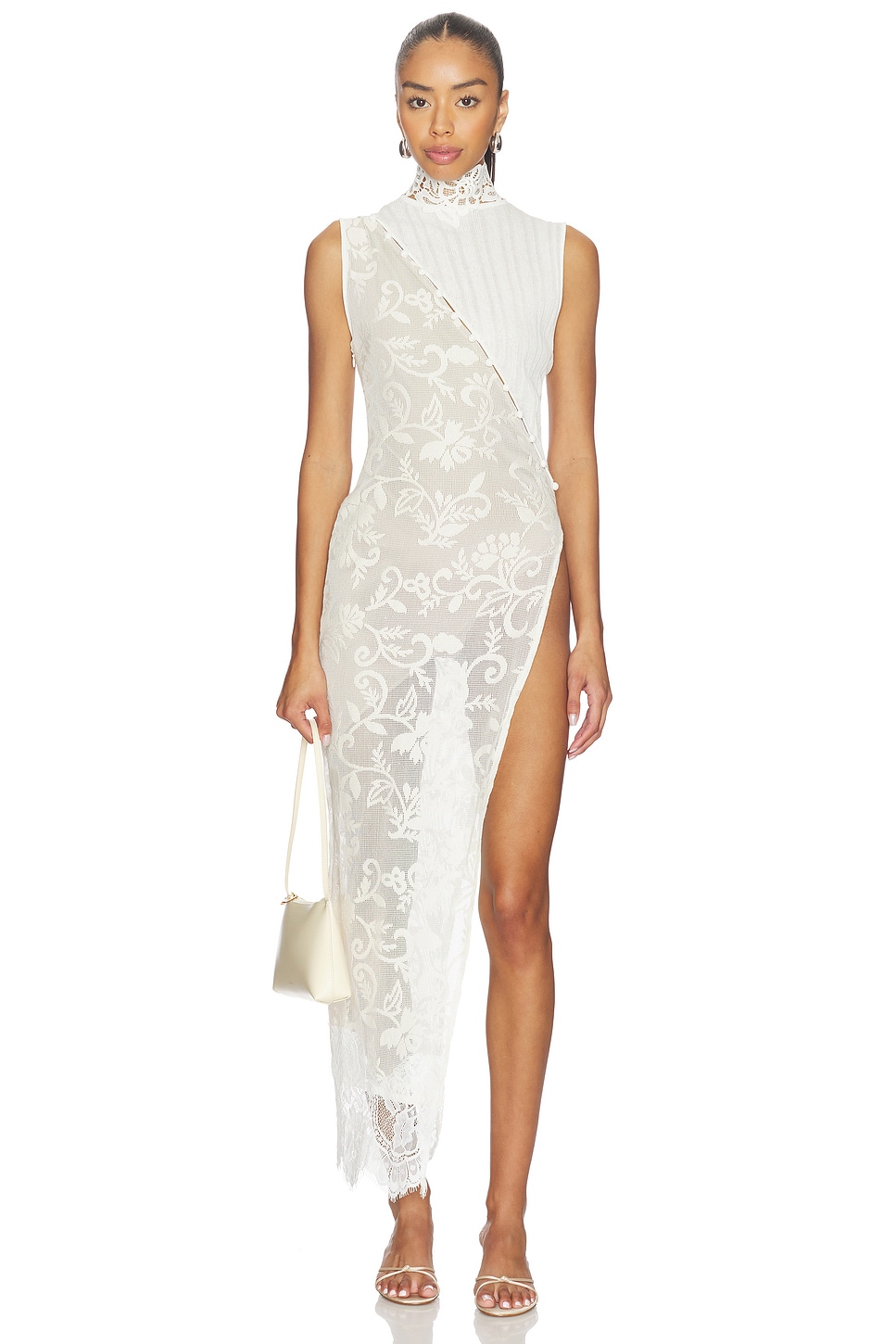 Yellow The Label Greta Lace Tunic Dress in Ivory | REVOLVE Yellow The Label Greta Lace Tunic Dress in Ivory | REVOLVE