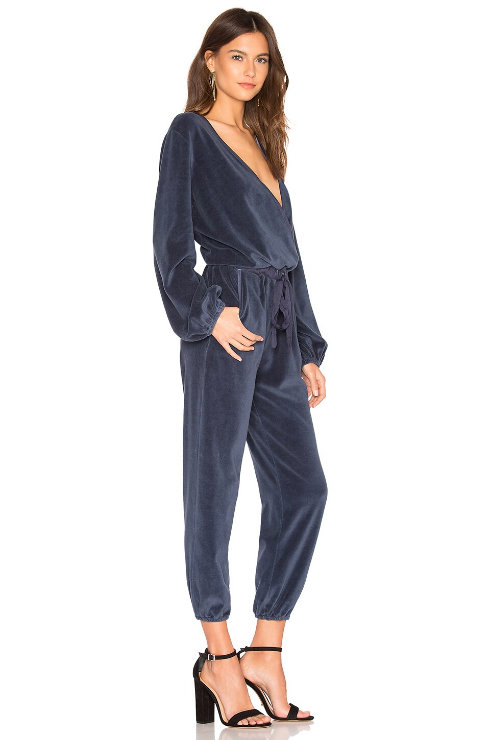 velour jumpsuit womens