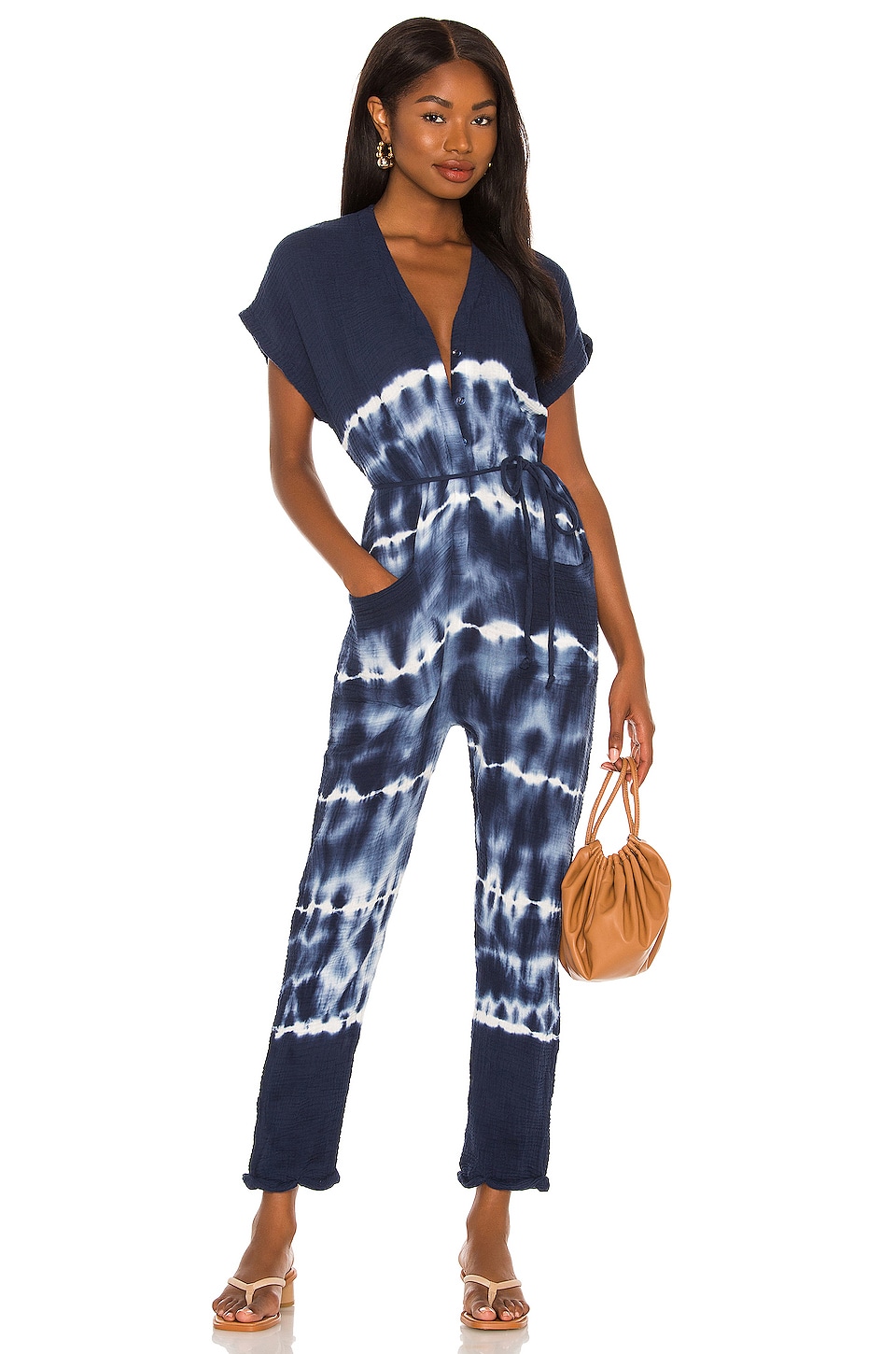 Young, Fabulous & Broke Lola Jumpsuit in Blue Wave Wash | REVOLVE