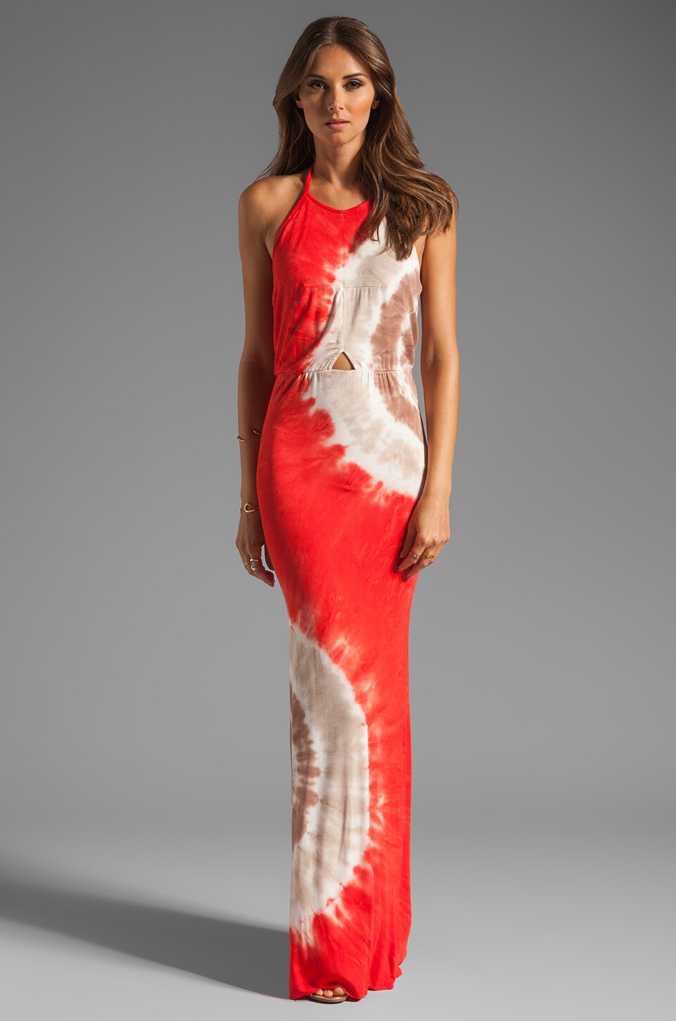 Young, Fabulous & Broke Isla Maxi in Orange Zion Wash