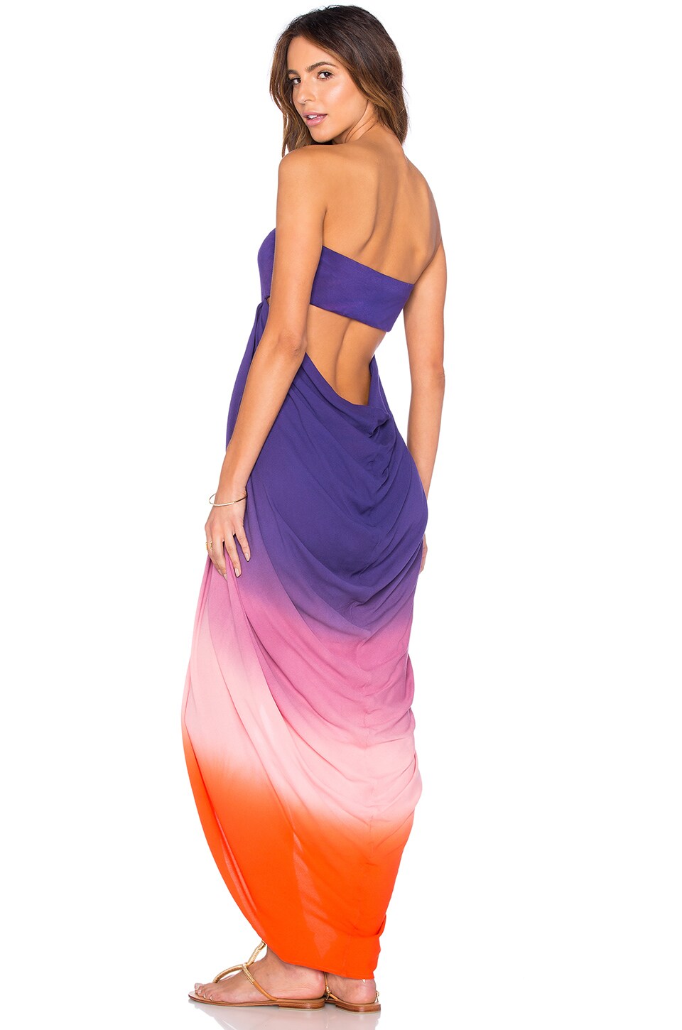 pink and purple ombre dress