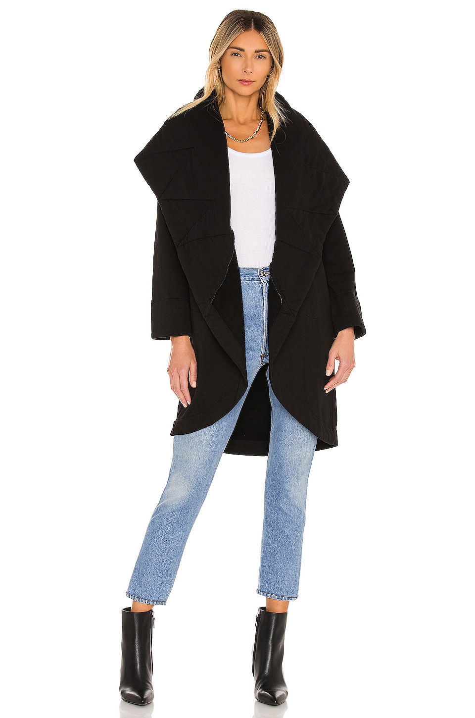 Young, Fabulous & Broke Sandrine Coat in Black | REVOLVE