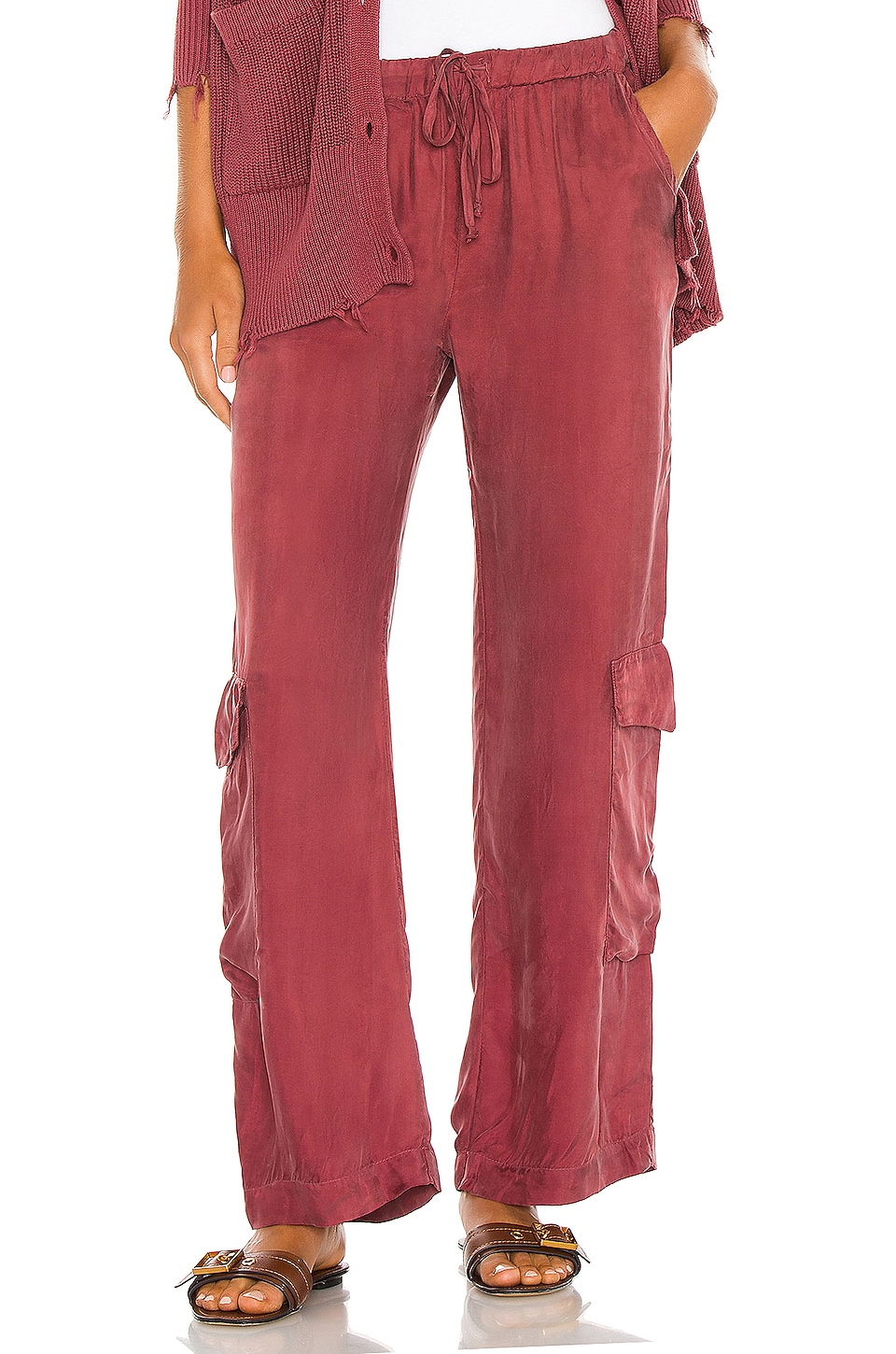 Young, Fabulous & Broke Cooper Cargo Pants in Burnt Brick | REVOLVE