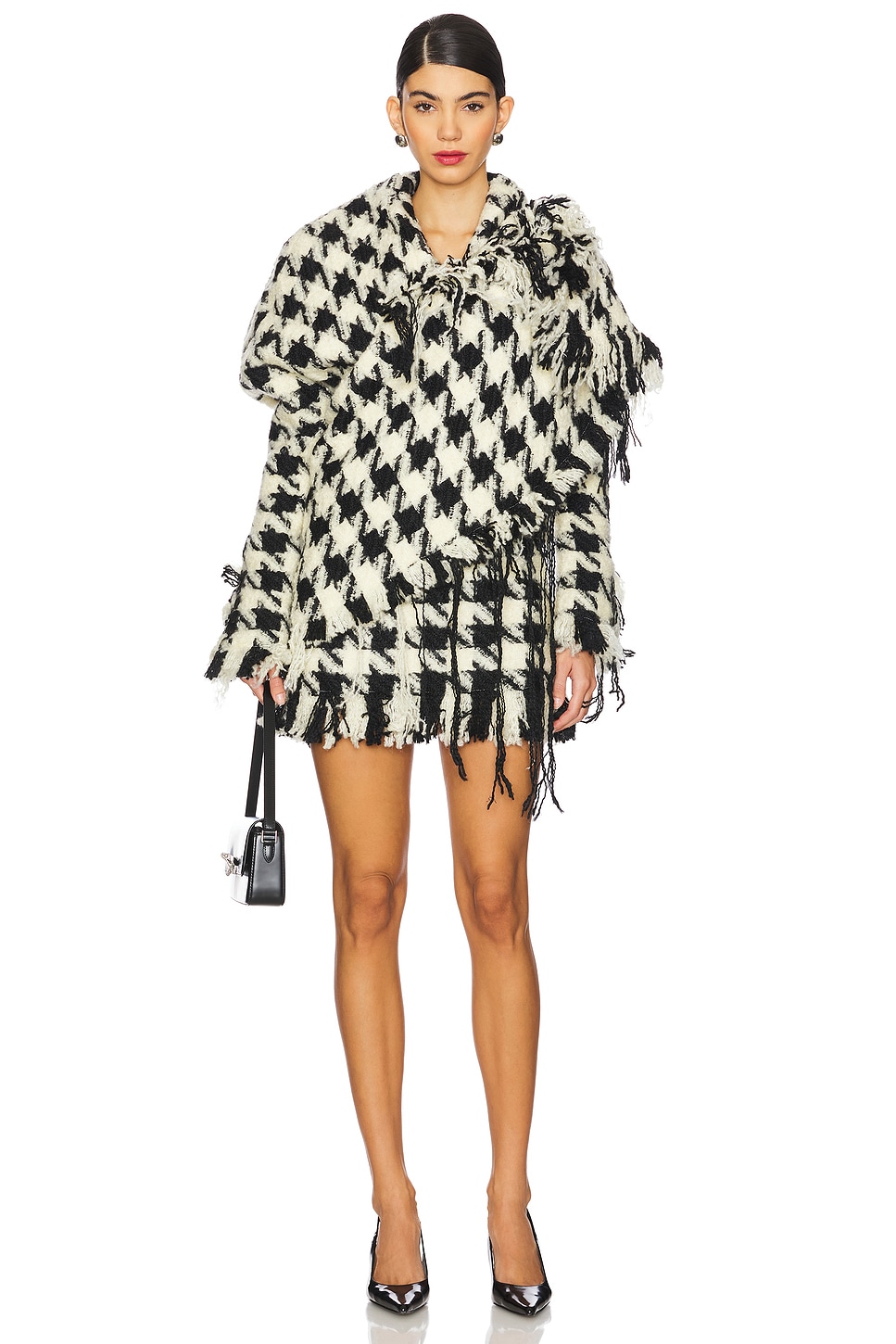 Houndstooth Knotted Jacket