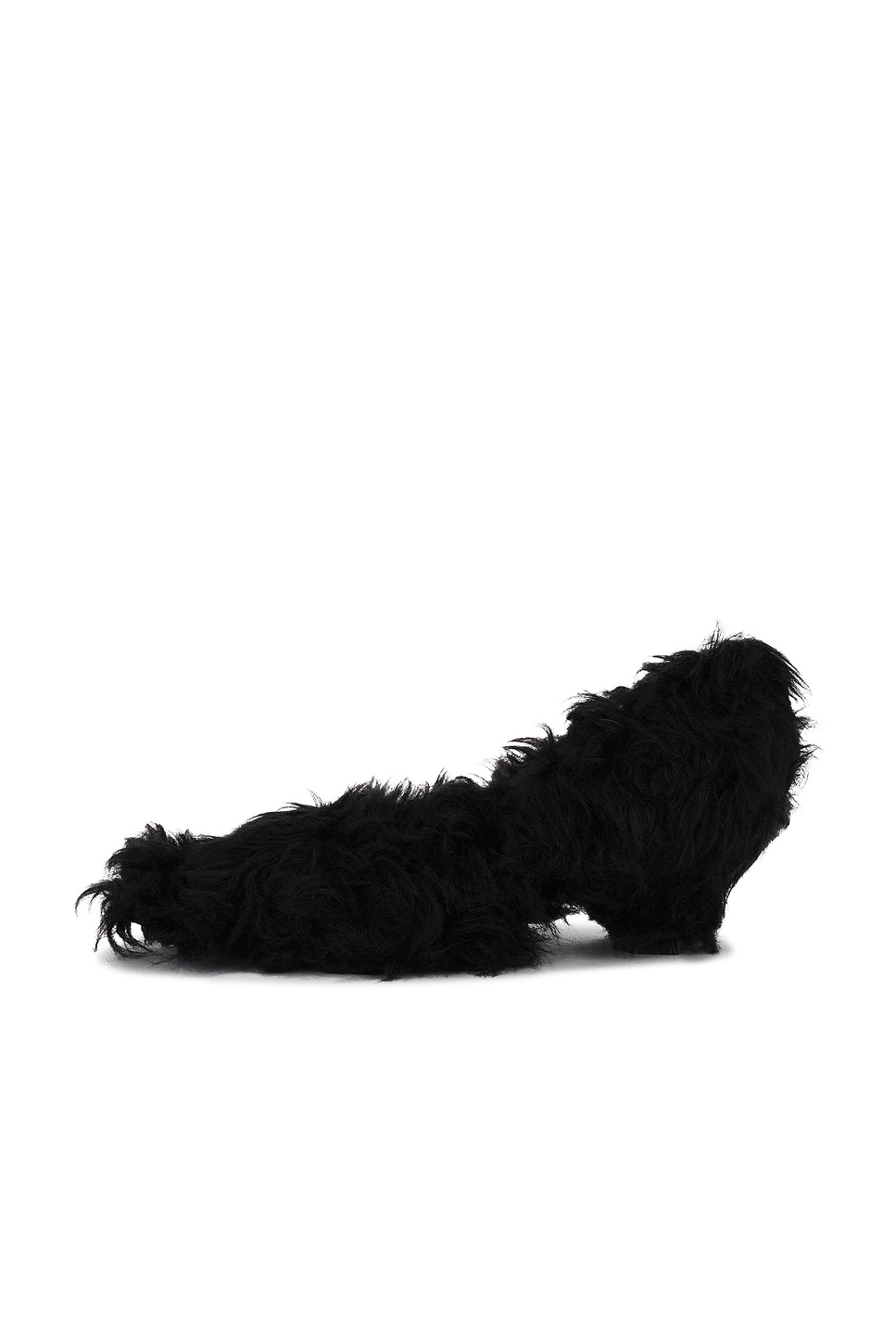 Faux Fur Kitten Heels