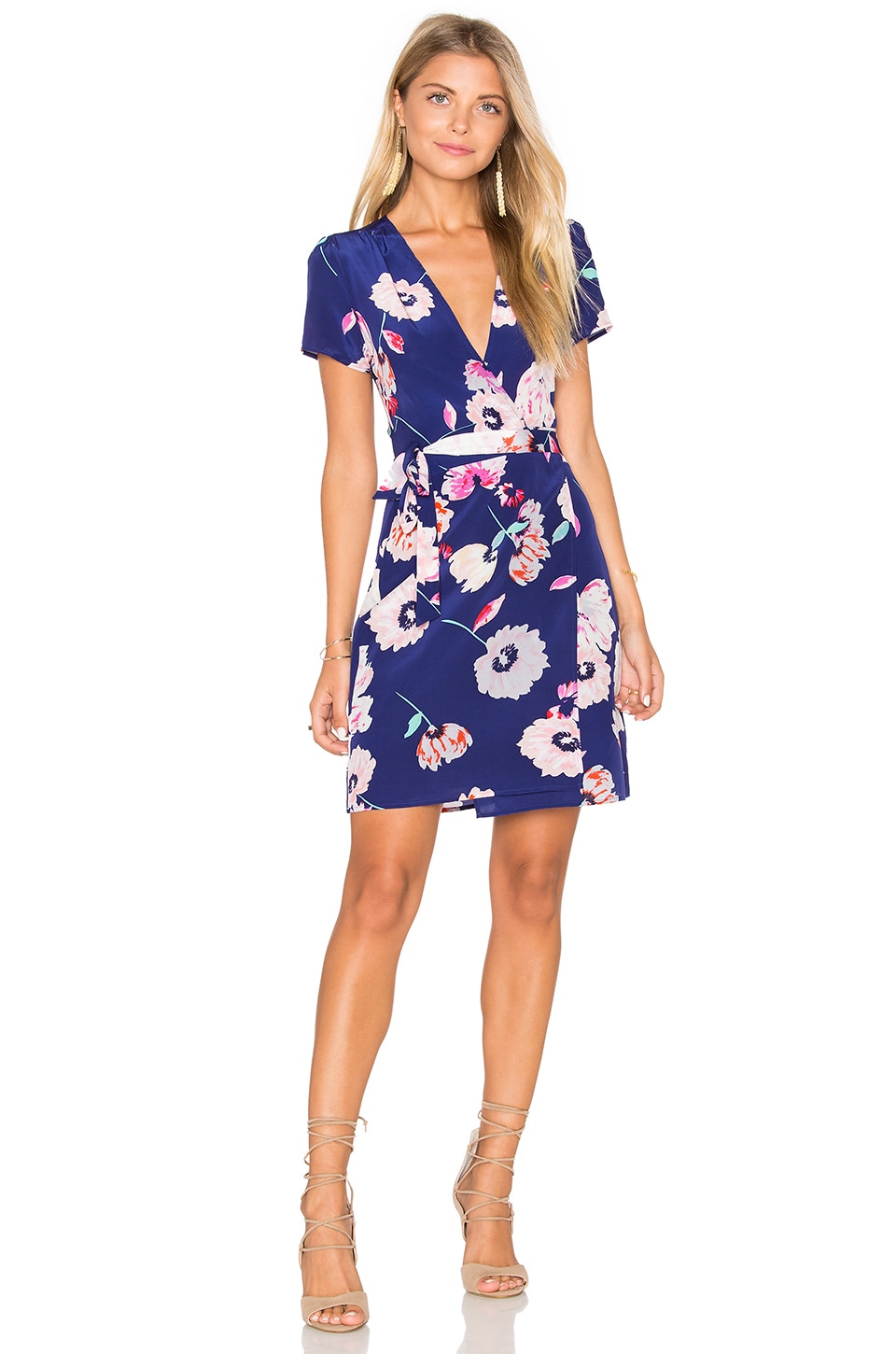 yumi kim silk wrap dress