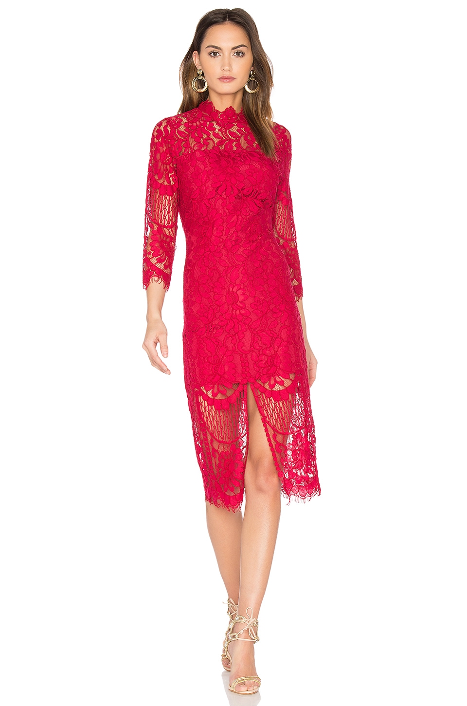 Yumi Kim Leading Lady Dress in Crimson 