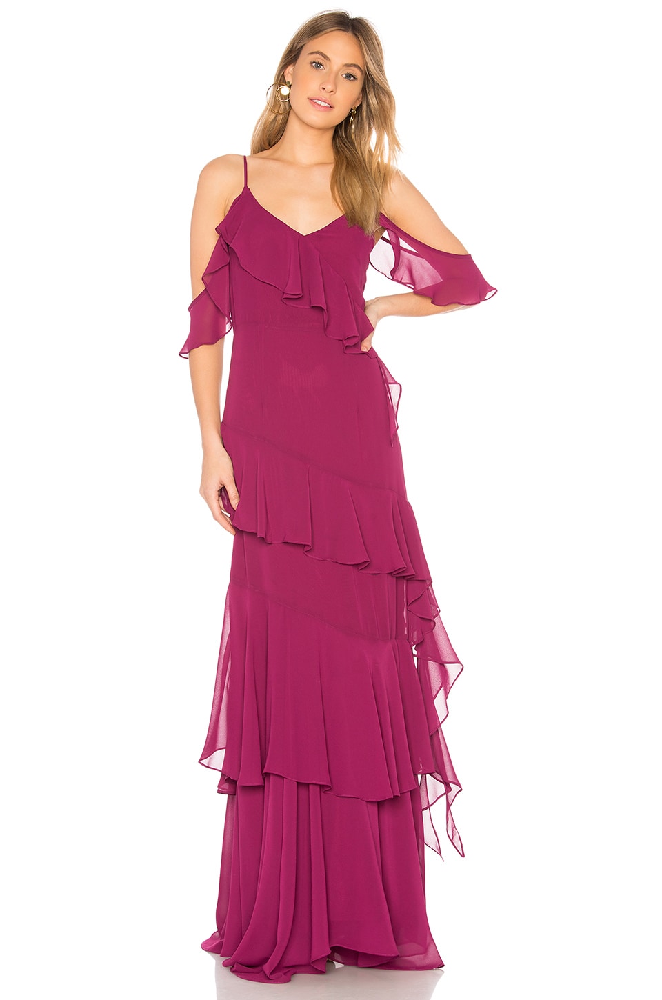 Yumi Kim Hearts Desire Dress in Burgundy REVOLVE