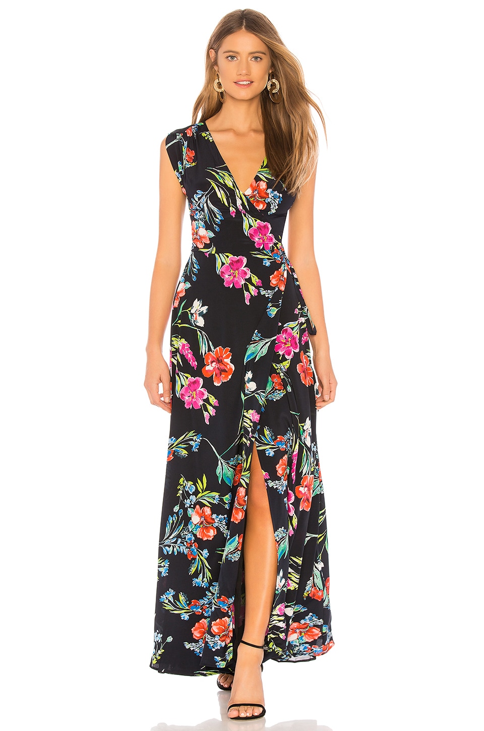 Yumi Kim Swept Away Silk Maxi Dress in Flower Child | REVOLVE