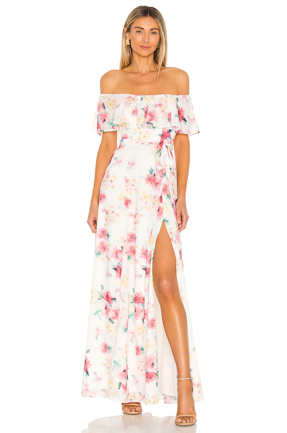 Yumi Kim Carmen Maxi Dress In Paradise Villa Ivory Revolve