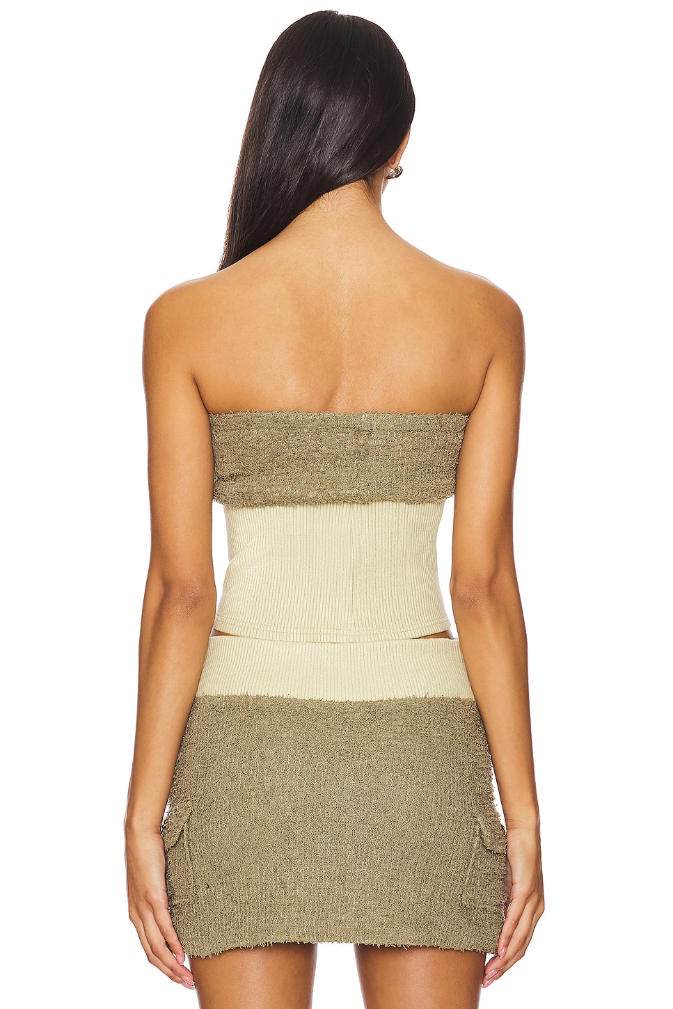 Zemeta Ribbon Stud Fuzzy Tube Top thumbnail