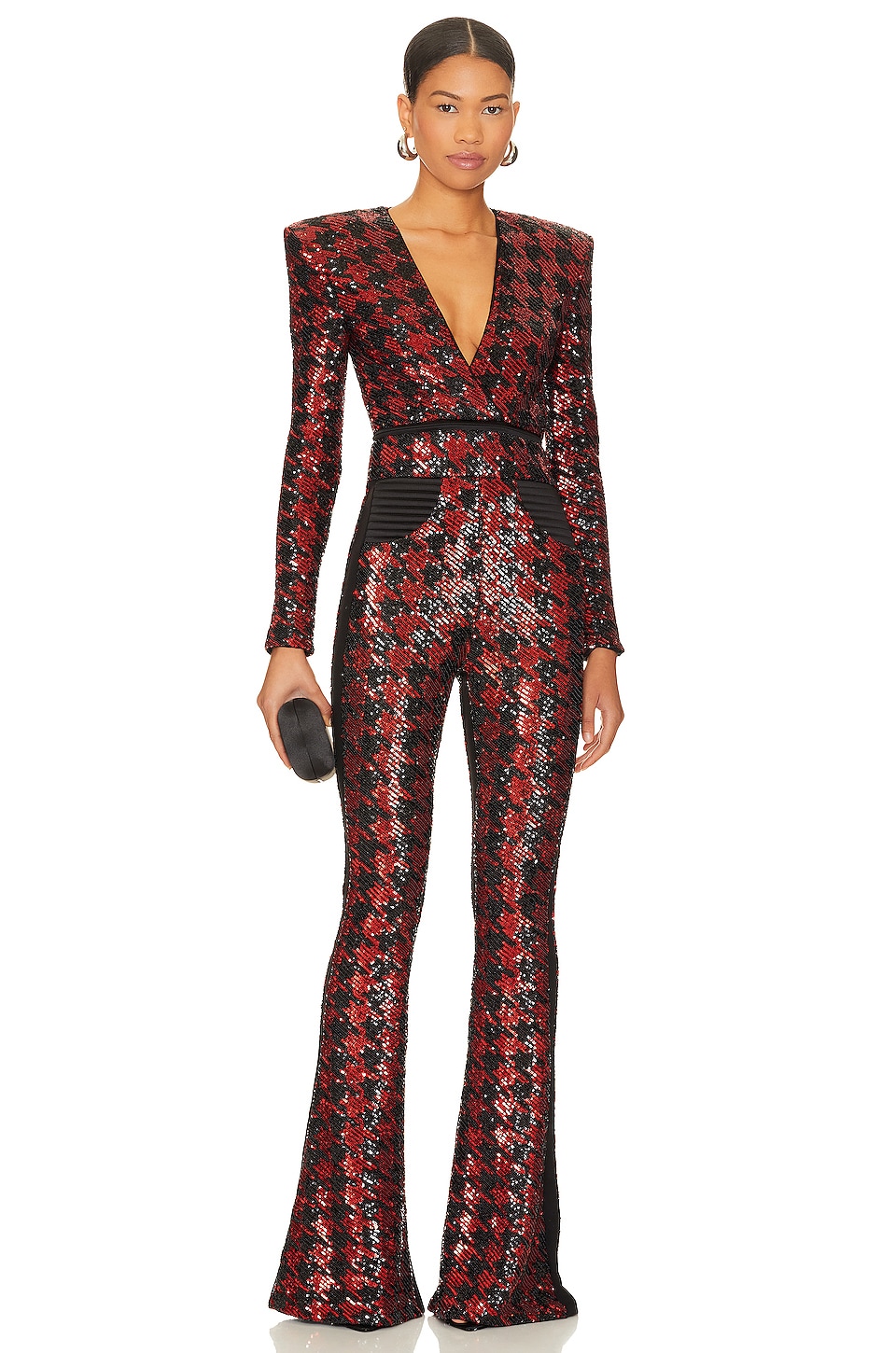 Vivo Ayah 3/4 Sleeve Jumpsuit - Dark Red