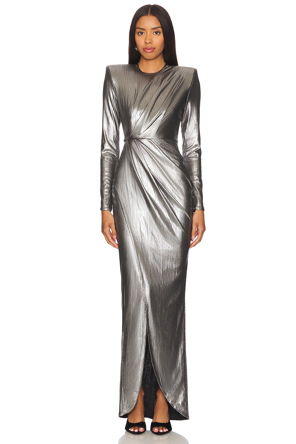 Zhivago I Am The Business Gown in Gunmetal | REVOLVE