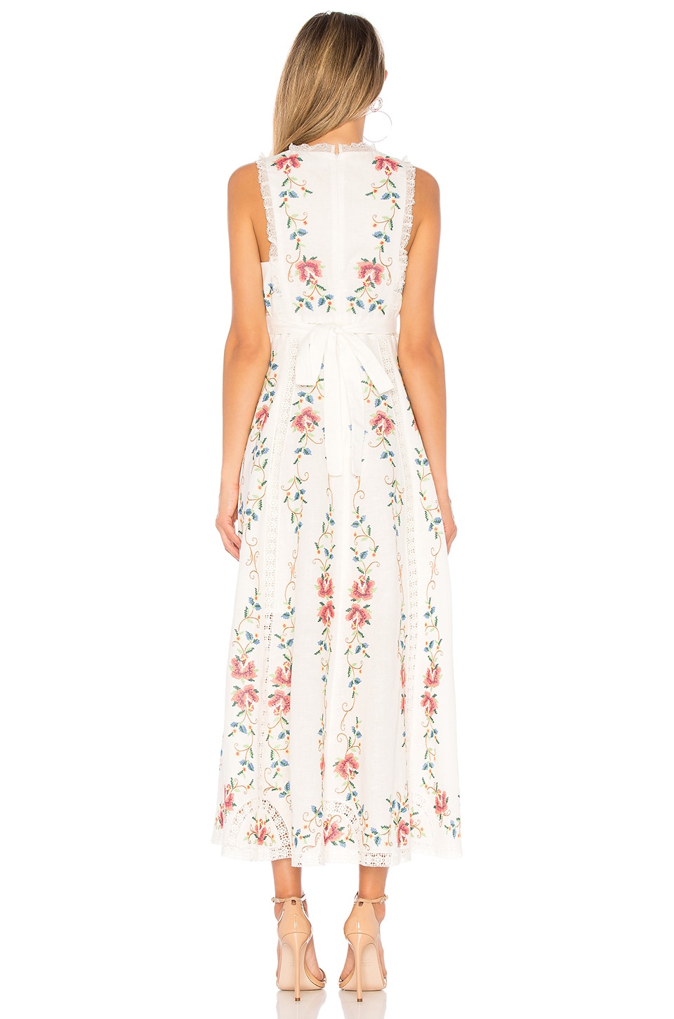Zimmermann Laelia Cross Stitch Dress in Cross Stitch Embroidery REVOLVE