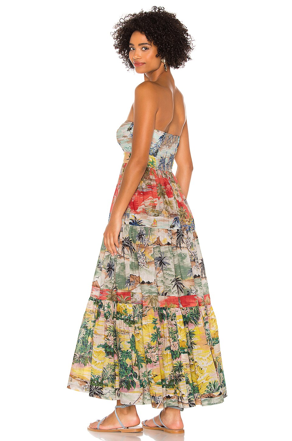 Zimmermann Juliette Tie Front Dress in Spliced | REVOLVE