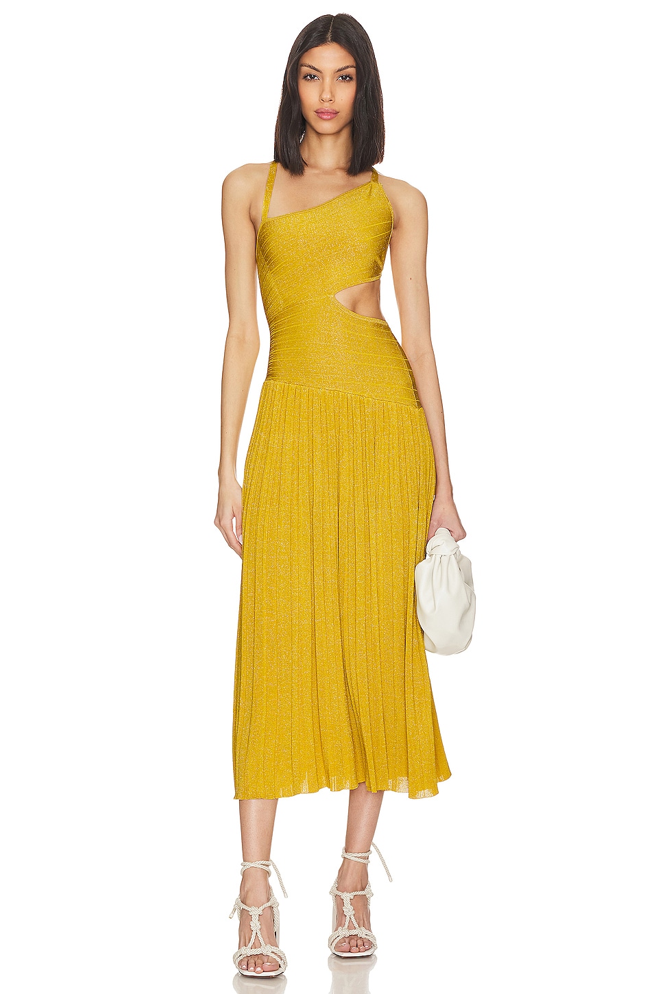 Zimmermann Devi Midi Dress in Mustard REVOLVE