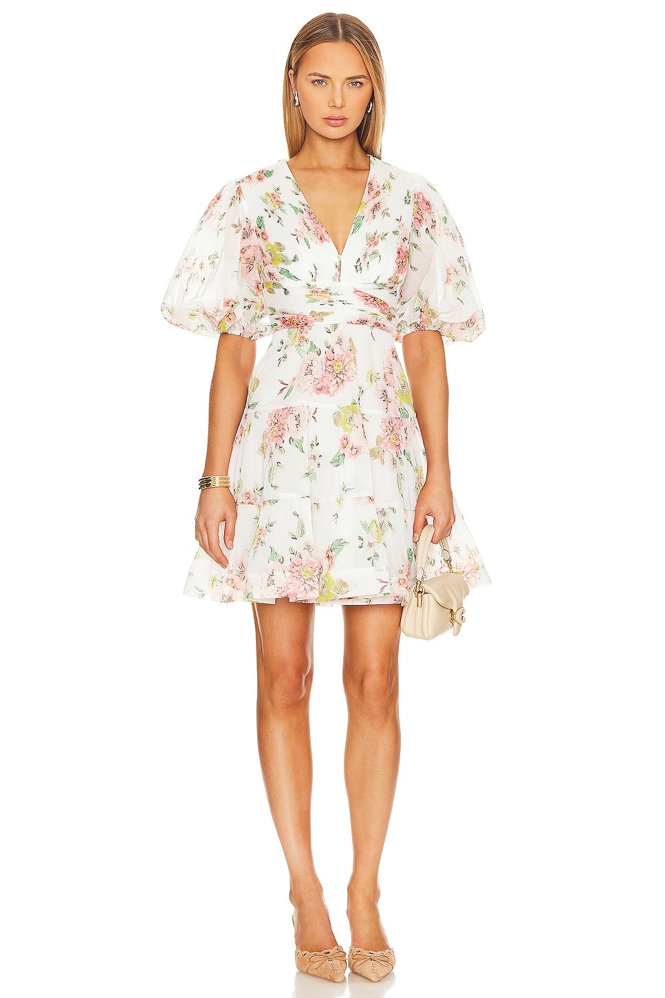 Zimmermann pleated outlet dress