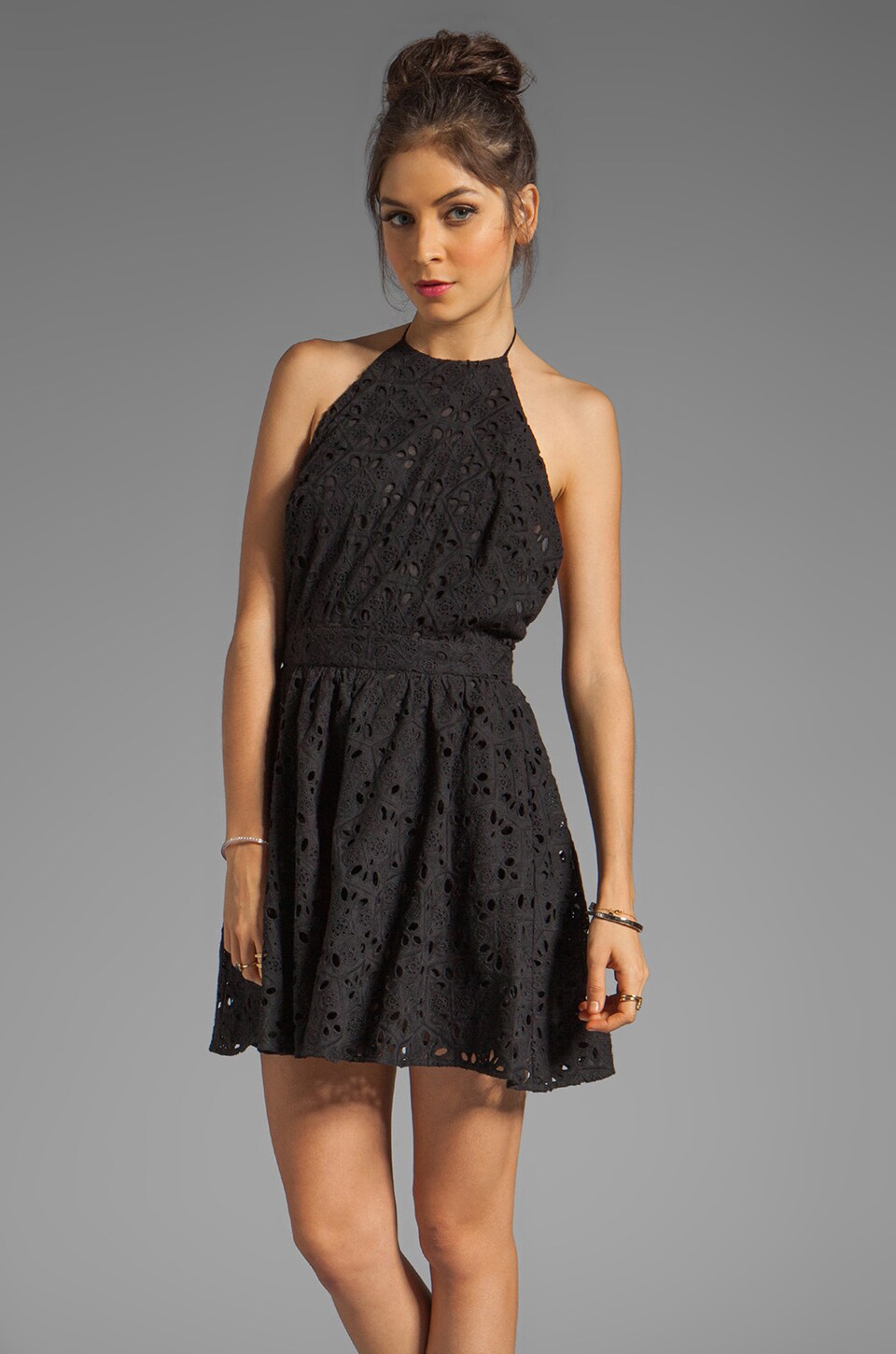 oasis embroidered dress