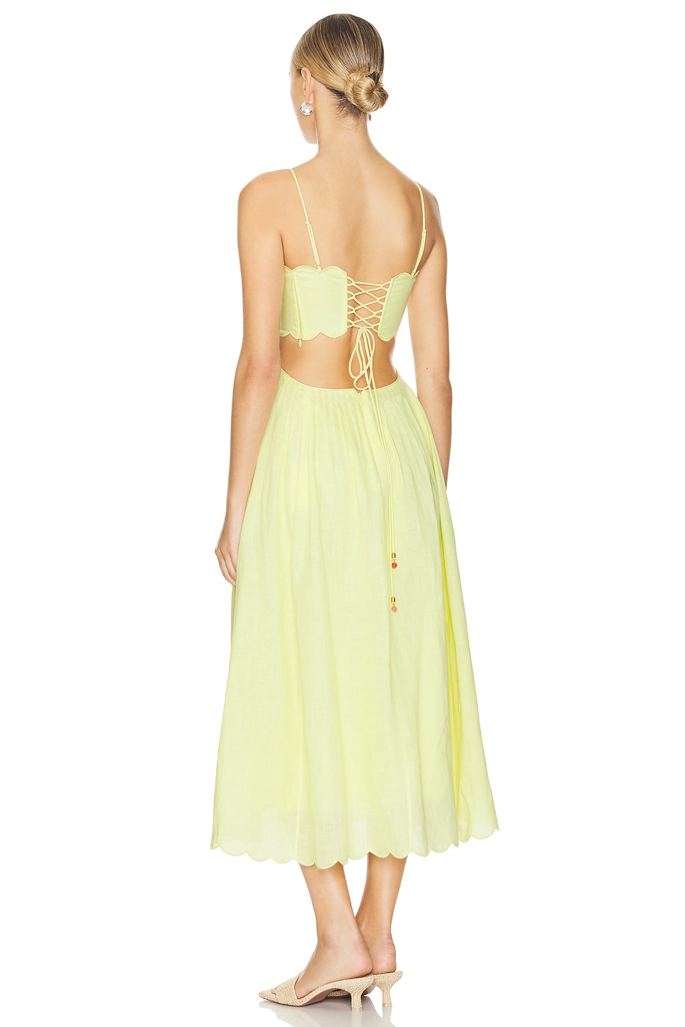 Zimmermann Halliday Scallop Midi Dress