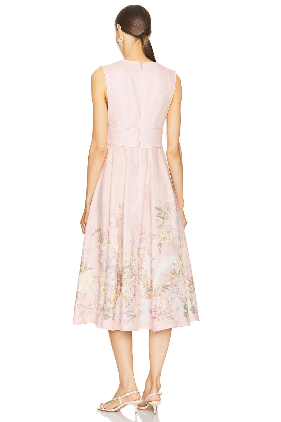 Wavelry Plunge Midi Dress