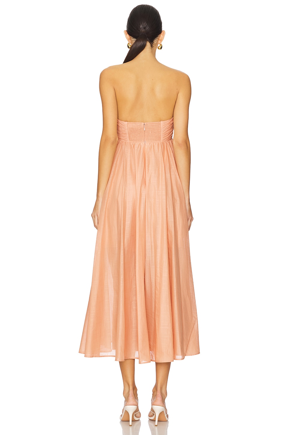 Zimmermann Acacia Ruffle Maxi Dress in Tan | REVOLVE