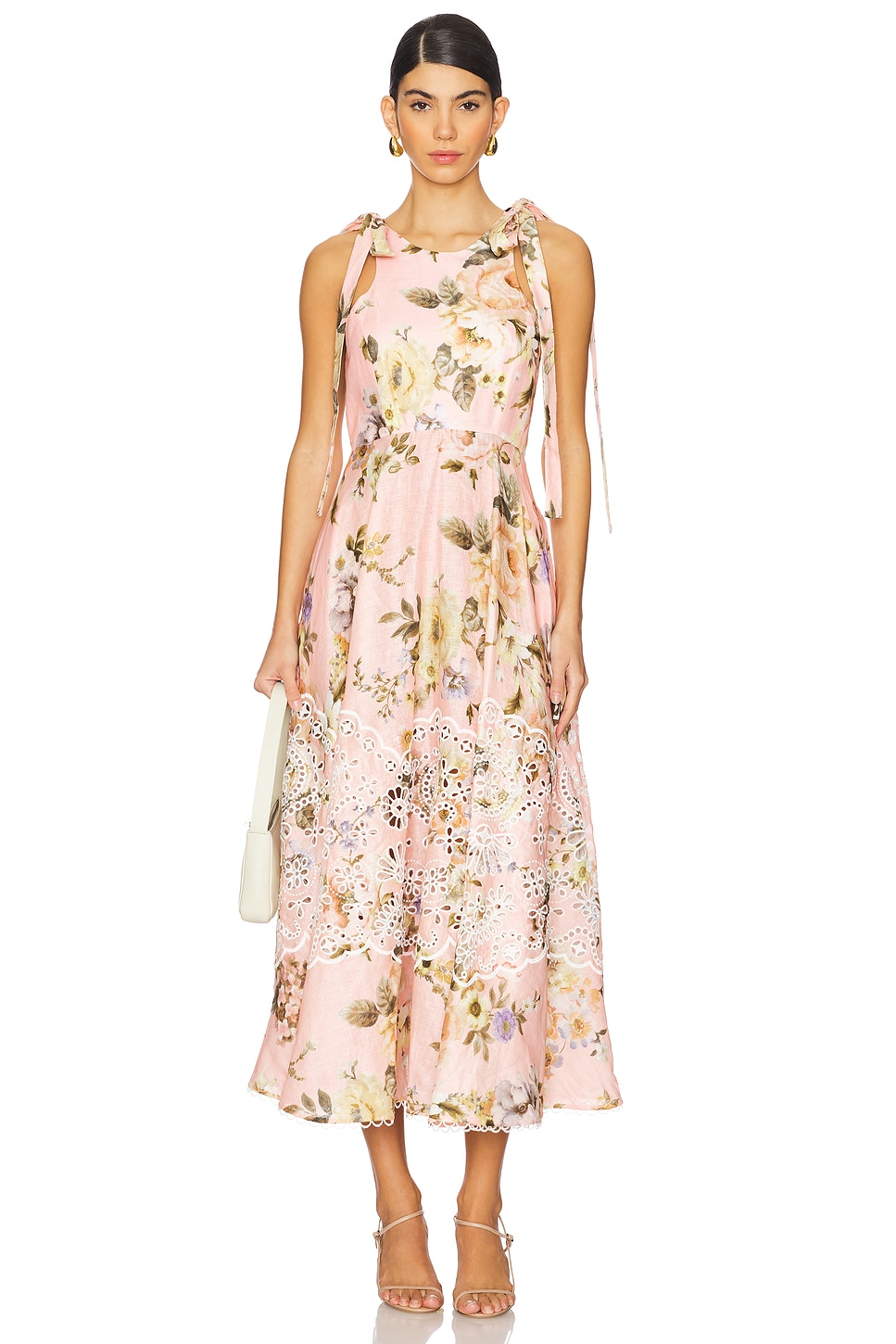 ACACIA BRODERIE ミディ丈ドレス