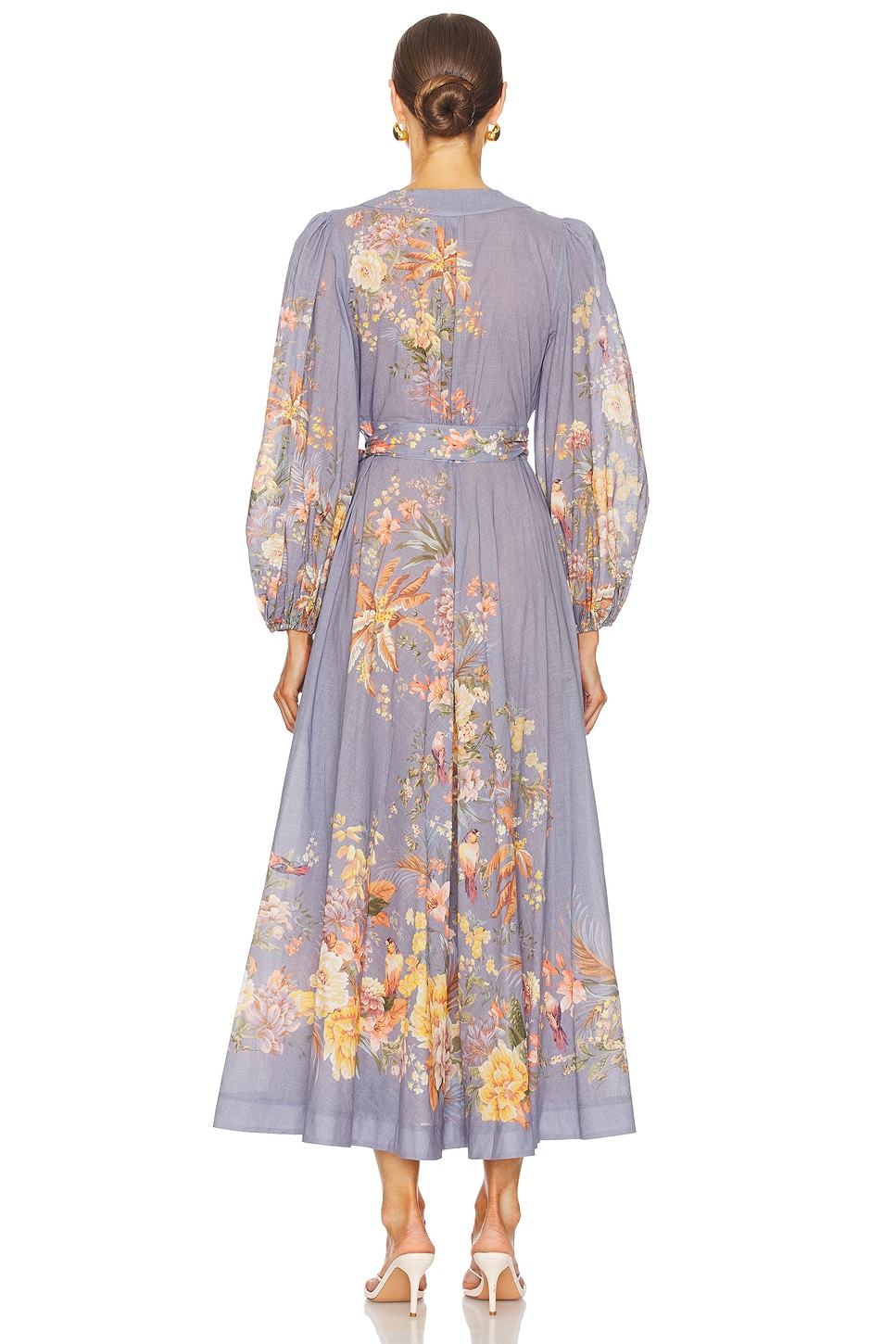 Zimmermann Tallow Wrap Midi Dress thumbnail