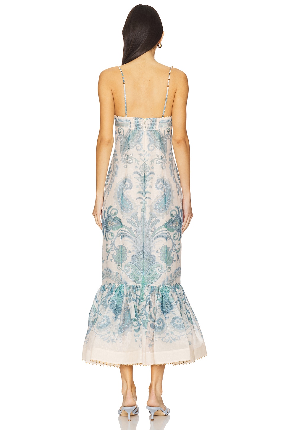 【Zimmermann】Illuminate beaded paisley maxi dress Illuminate beaded paisley maxi dress in blue - Zimmermann