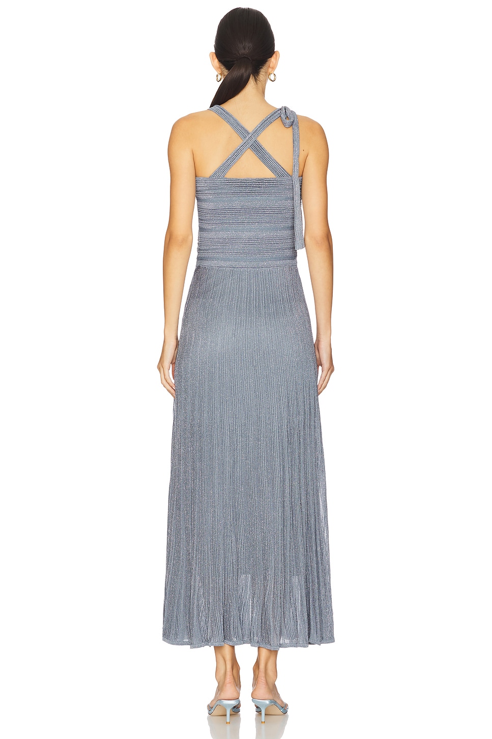 sachin and babi light blue dress Zimmermann - Cascadian Halter Midi Dress