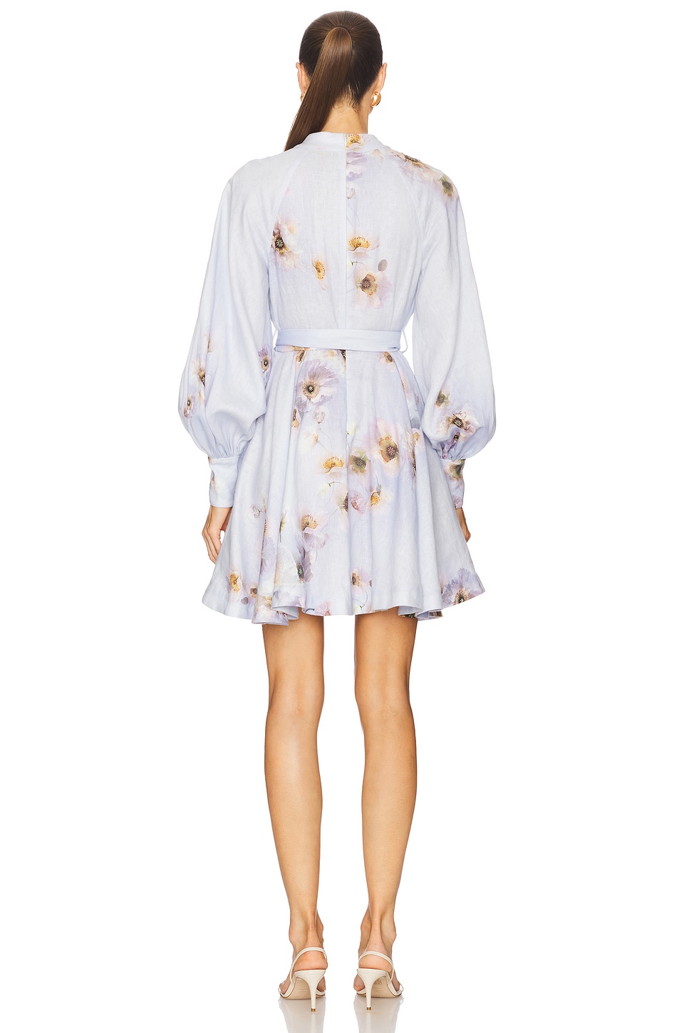 floral flare sleeve dress Floral Diamond Ruffle Gown – Multi main image 0