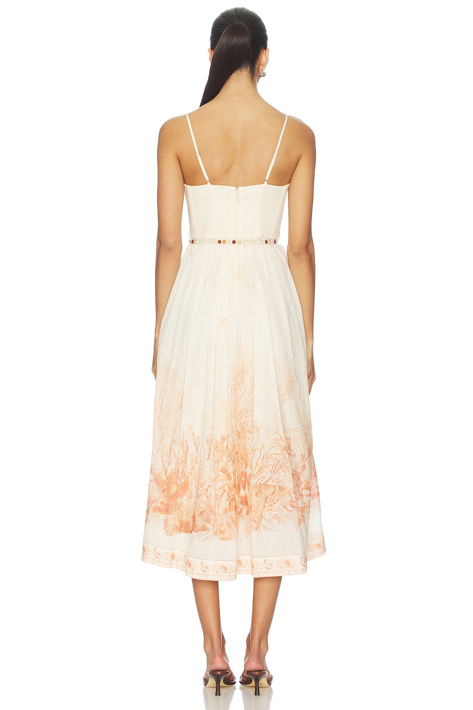 avec les filles women's cotton sleeveless eyelet maxi dress White The fitted bodice with Cotton Churidar Dress Synthetic Color:Blaze Red class:Casual